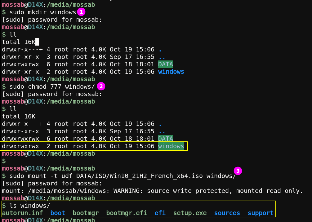 Mount windows 10 iso in linux fix this disc contains a udf file